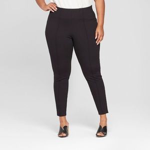 pull-on black pants with comfort waistbrand 3xl